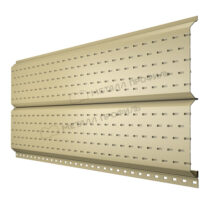 МеталлПрофиль Софит Lбрус с перфорацией Norman 0,5 мм Ral 1014