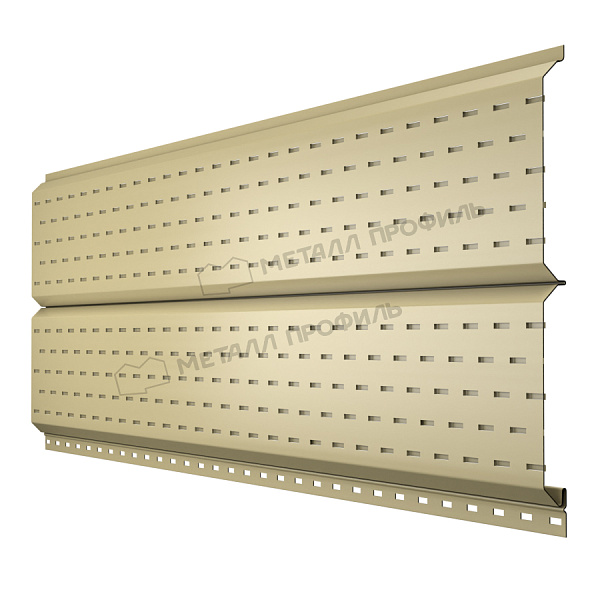 МеталлПрофиль Софит Lбрус с перфорацией Ре 0,45 мм Ral 1014