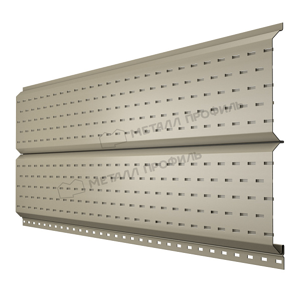 МеталлПрофиль Софит Lбрус с перфорацией Ре 0,45 мм Ral 1015