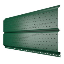 МеталлПрофиль Софит Lбрус с перфорацией Ре 0,45 мм Ral 6005