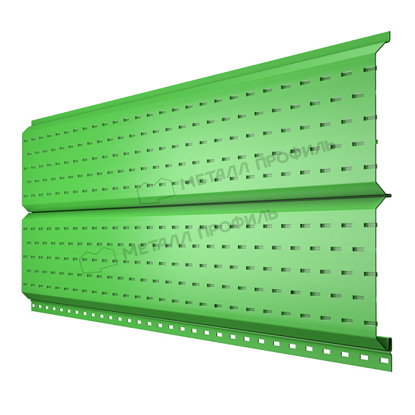 МеталлПрофиль Софит Lбрус с перфорацией Norman 0,5 мм Ral 6018
