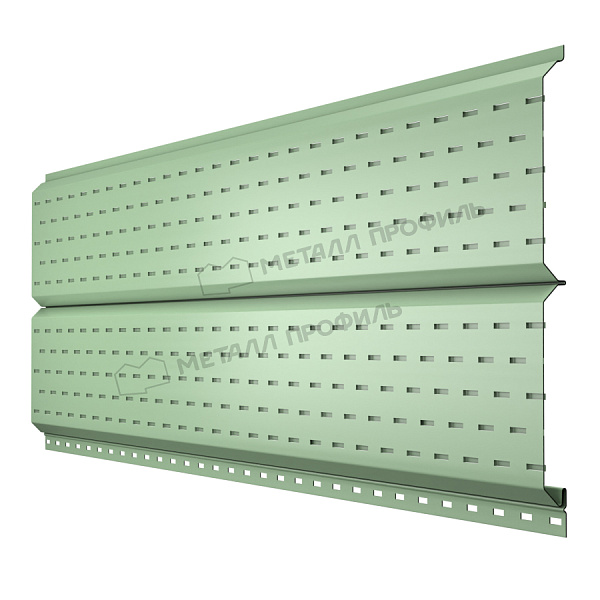 МеталлПрофиль Софит Lбрус с перфорацией Norman 0,5 мм Ral 6019