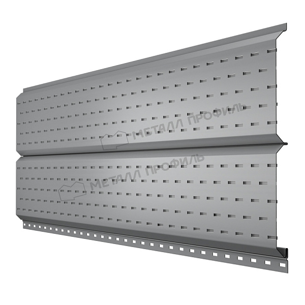 МеталлПрофиль Софит Lбрус с перфорацией Ре 0,45 мм Ral 7004