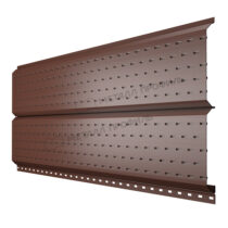 МеталлПрофиль Софит Lбрус с перфорацией Norman 0,5 мм Ral 8017