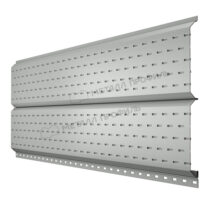 МеталлПрофиль Софит Lбрус с перфорацией Ре 0,45 мм Ral 9003