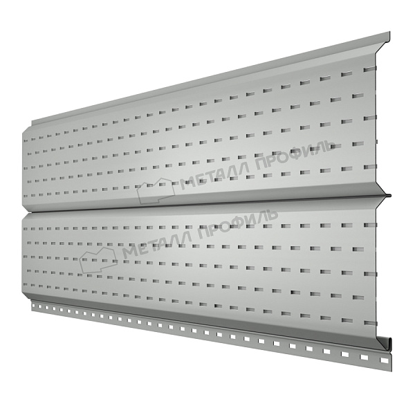 МеталлПрофиль Софит Lбрус с перфорацией Ре 0,45 мм Ral 9003