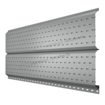 МеталлПрофиль Софит Lбрус с перфорацией Norman 0,5 мм Ral 9006