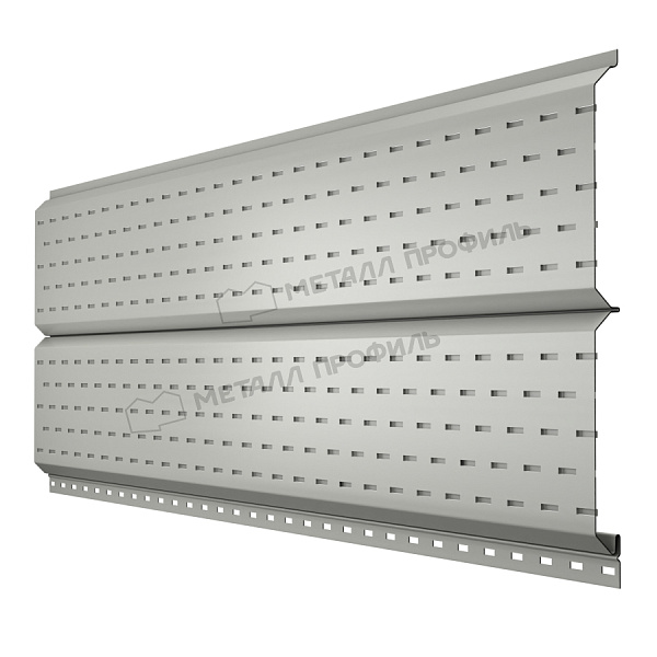 МеталлПрофиль Софит Lбрус с перфорацией Ре 0,45 мм Ral 9010