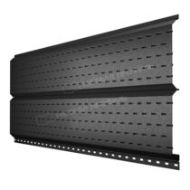 МеталлПрофиль Софит Lбрус с перфорацией Viking 0,45 мм Ral 9005