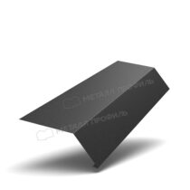 МеталлПрофиль Планка карнизная 100х69 VikingMP E 0,5 мм Ral 9005 МеталлПрофиль Планка карнизная 100х69 VikingMP E 0,5 мм Ral 9005