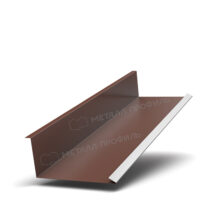 МеталлПрофиль Планка примыкания нижняя Puretan 0.5 мм Ral 8017