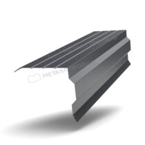 МеталлПрофиль Планка торцевая 90х115 Ре 0,45 мм Ral 7024 МеталлПрофиль Планка торцевая 90х115 Ре 0,45 мм Ral 7024