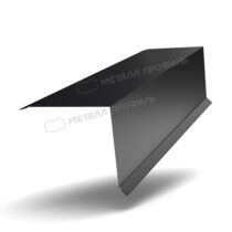 МеталлПрофиль Планка торцевая 95х120 VikingMP E 0,5 мм Ral 9005