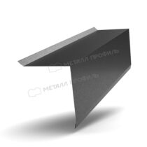 МеталлПрофиль Планка торцевая 135х145 VikingMP E 0,5 мм Ral 9005