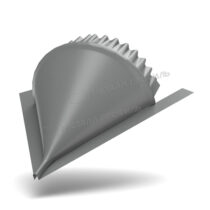 МеталлПрофиль Заглушка конька конусная Norman 0,5 мм Ral 9006