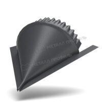 МеталлПрофиль Заглушка конька конусная Purman 0,5 мм Ral 7024