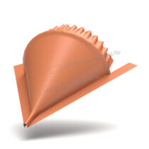 МеталлПрофиль Заглушка конька конусная VikingMP E 0,5 мм Ral 8004
