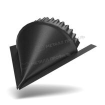 МеталлПрофиль Заглушка конька конусная VikingMP E 0,5 мм Ral 9005