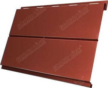 Grand Line Сайдинг Вертикаль prof Drap 0,45 мм Ral 8004