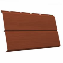 Grand Line Сайдинг ЭкоБрус Satin 0,5 мм Ral 8004