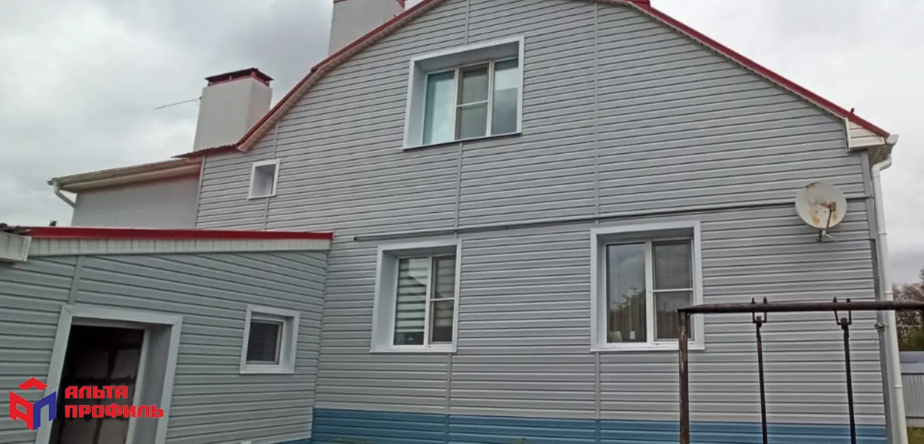 Альта-Профиль Сайдинг Канада Плюс Премиум Корабельный брус Серо-голубой — изображение 4