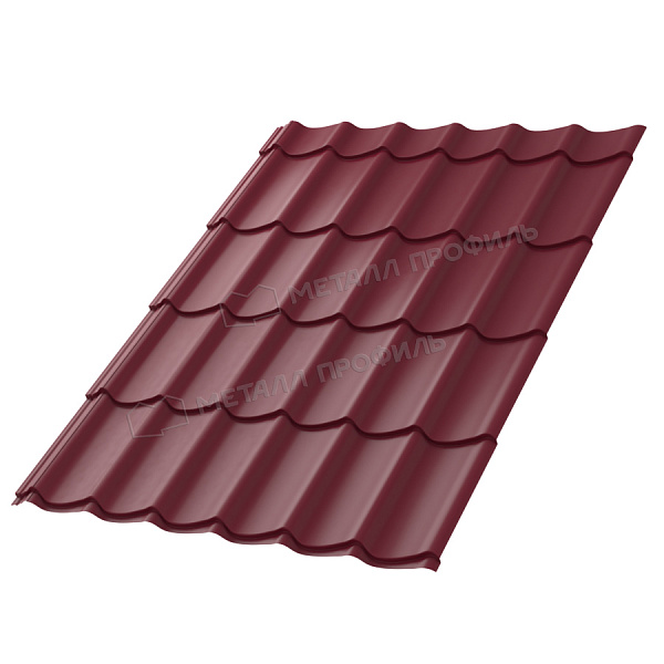 МеталлПрофиль Металлочерепица Ламонтерра Norman 0,5 мм Ral 3005