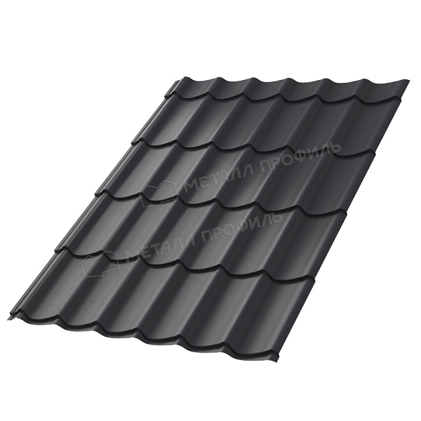 МеталлПрофиль Металлочерепица Ламонтерра Norman 0,5 мм Ral 7024