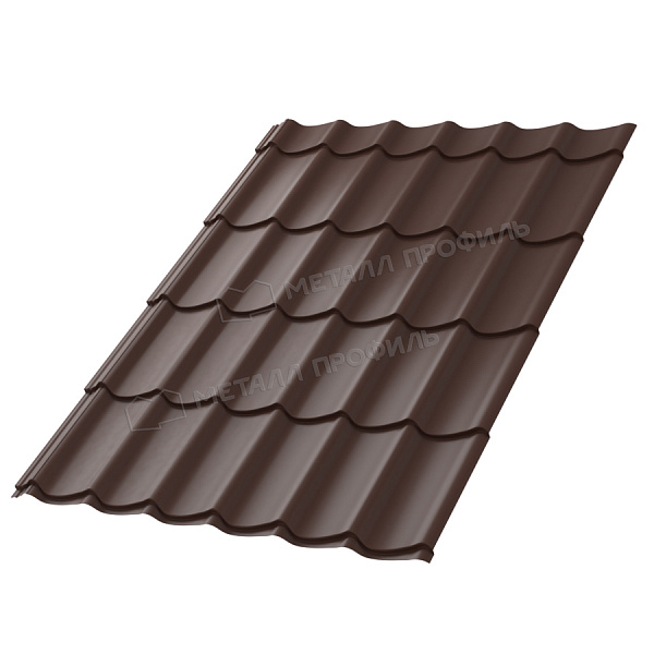 МеталлПрофиль Металлочерепица Ламонтерра Puretan 0,5 мм Ral 8017