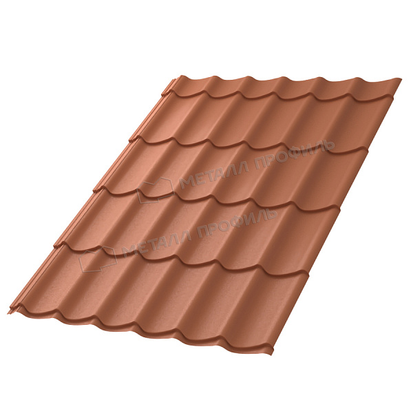 МеталлПрофиль Металлочерепица Ламонтерра VikingMP E 0,5 мм Ral 8004