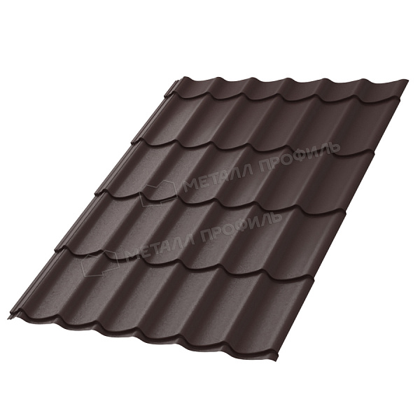 МеталлПрофиль Металлочерепица Ламонтерра VikingMP E 0,5 мм Ral 8019