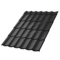 МеталлПрофиль Металлочерепица Ламонтерра-X VALORI 0,5 мм Dark Grey