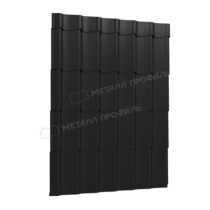 МеталлПрофиль Профиль декоративный Монтерра ПЭ 0,45 мм Ral 9005