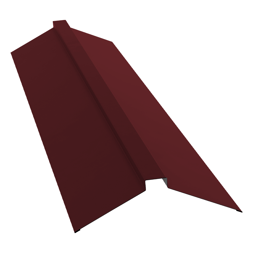 Grand Line Конек плоский 150х40х150 мм Pe 0,45 мм Ral 3005 Grand Line Конек плоский 150х40х150 мм Pe 0,45 мм Ral 3005