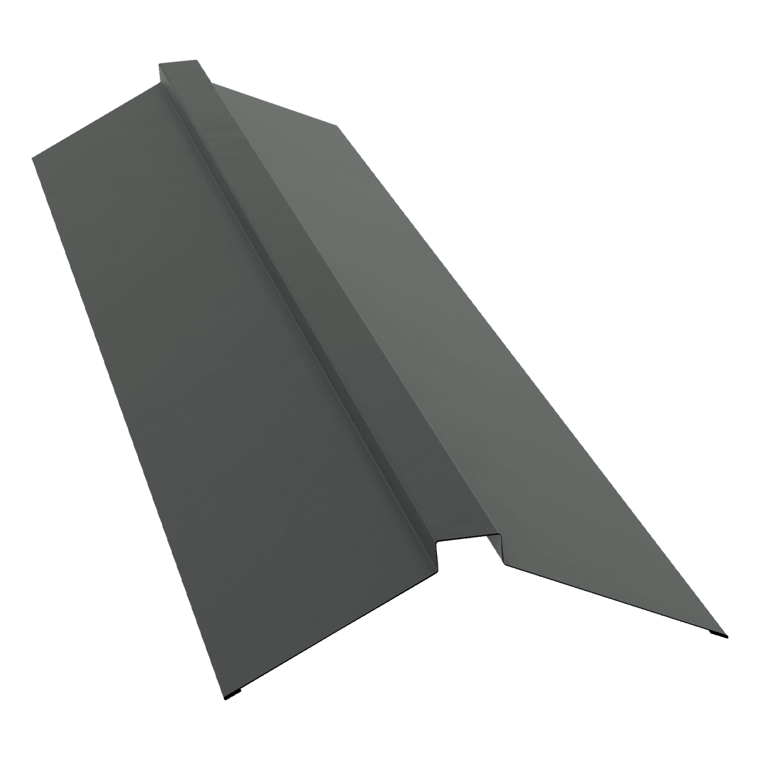 Grand Line Конек плоский 150х40х150 мм Pe 0,45 мм Ral 7005 Grand Line Конек плоский 150х40х150 мм Pe 0,45 мм Ral 7005