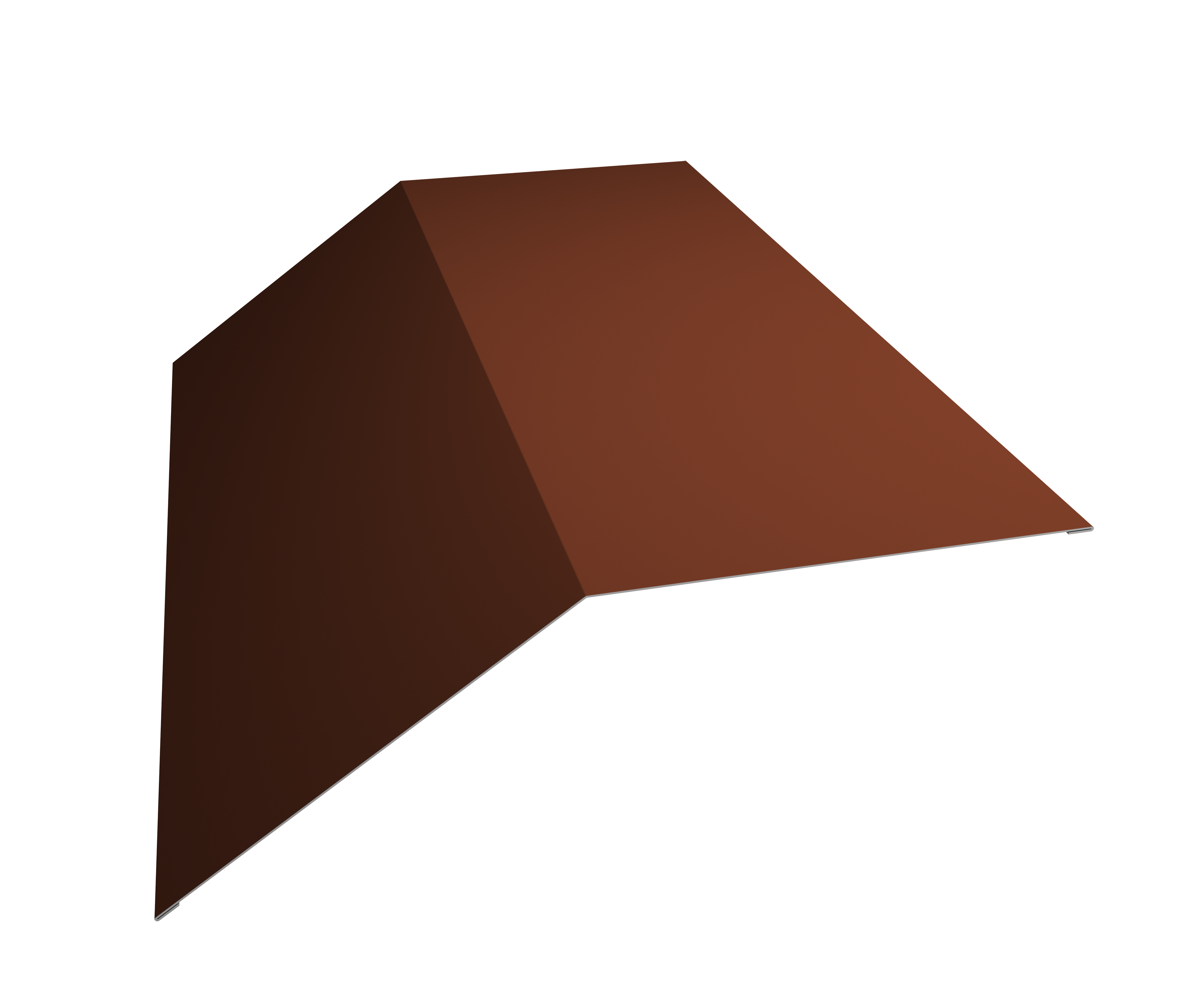 Grand Line Конек плоский 190х190 мм Pe 0,45мм Ral 8004 Grand Line Конек плоский 190х190 мм Pe 0,45мм Ral 8004
