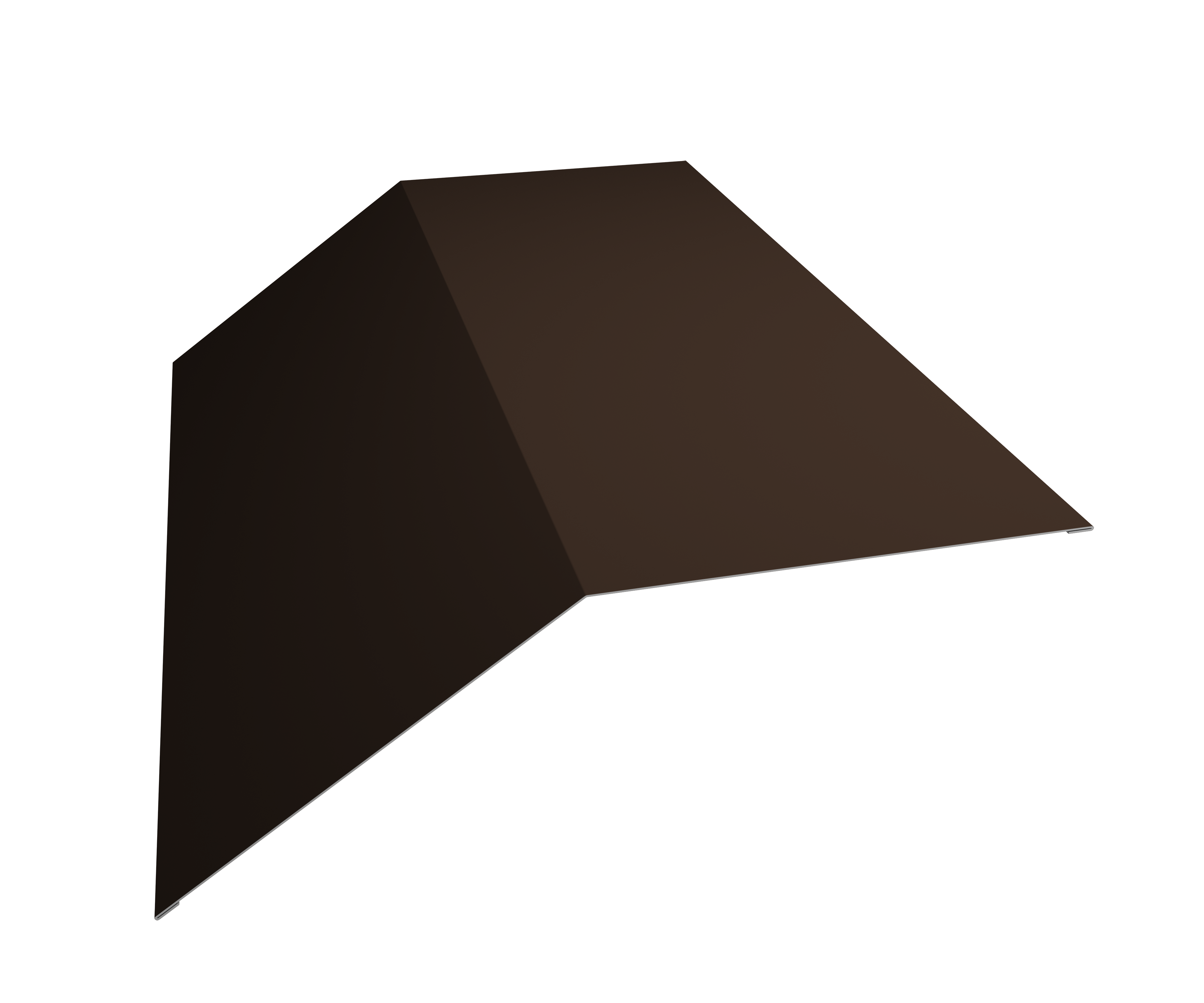 Grand Line Конек плоский 190х190 Satin Matt 0,5 мм Ral 8017 Grand Line Конек плоский 190х190 Satin Matt 0,5 мм Ral 8017