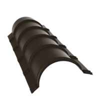 Grand Line Конек полукруглый малый Drap 0,45 мм Grand Line Конек полукруглый PurLite Matt 0,5 мм