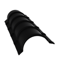 Grand Line Конек полукруглый Drap 0,45 мм Ral 9005