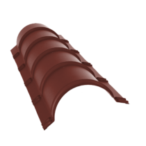 Grand Line Конек полукруглый Pe 0,45 мм Ral 3009