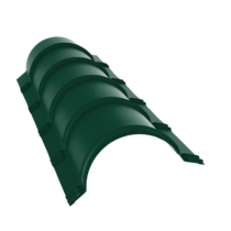 Grand Line Конек полукруглый Pe 0,45 мм Ral 6005