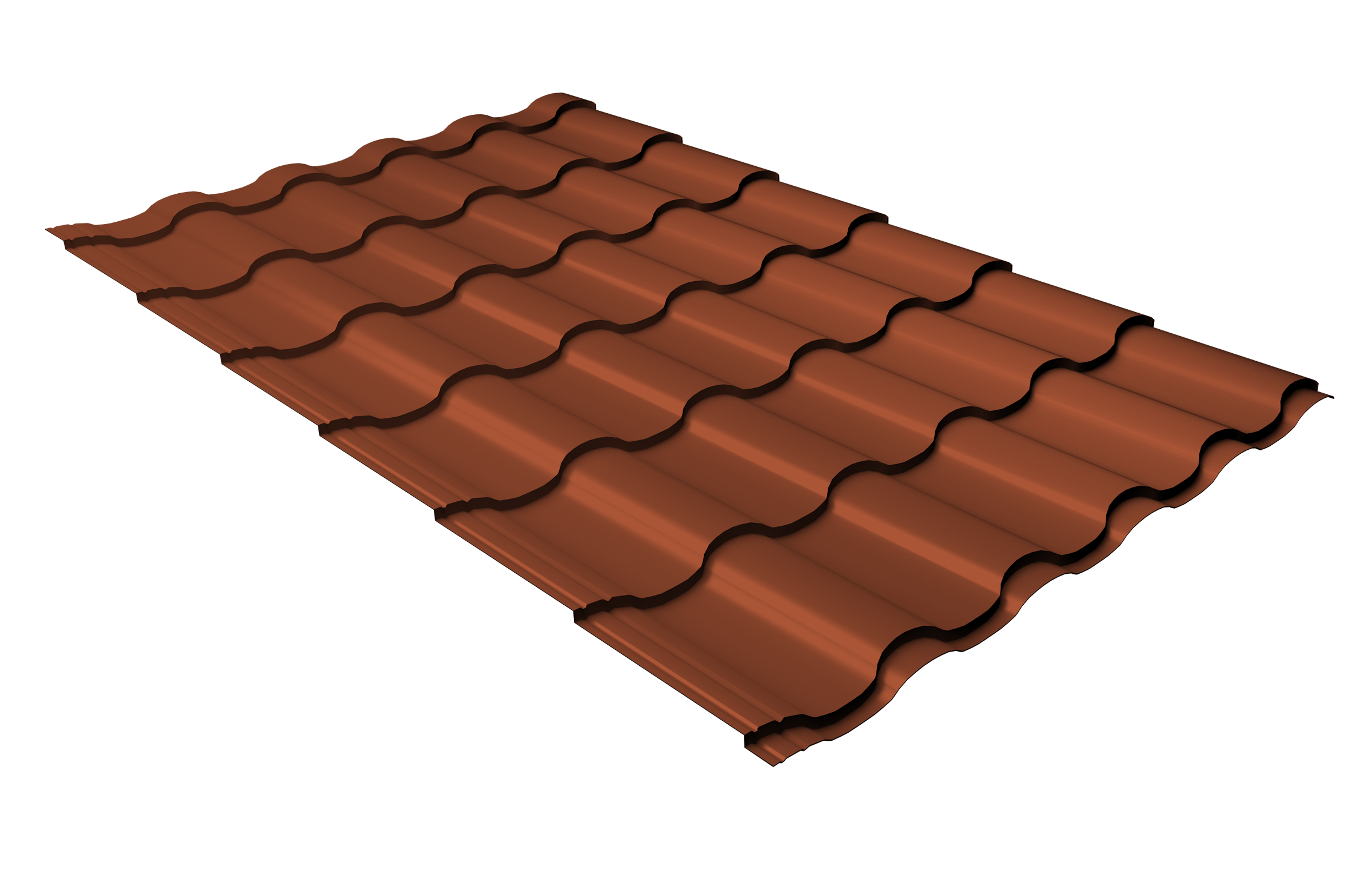 Grand Line Профиль волновой Кредо Pe 0,45 мм Ral 8004