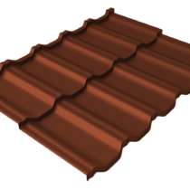 Grand Line Профиль волновой Квинта Уно Drap 0,45 мм Ral 8004 Grand Line Профиль волновой Квинта Уно Drap 0,45 мм Ral 8004