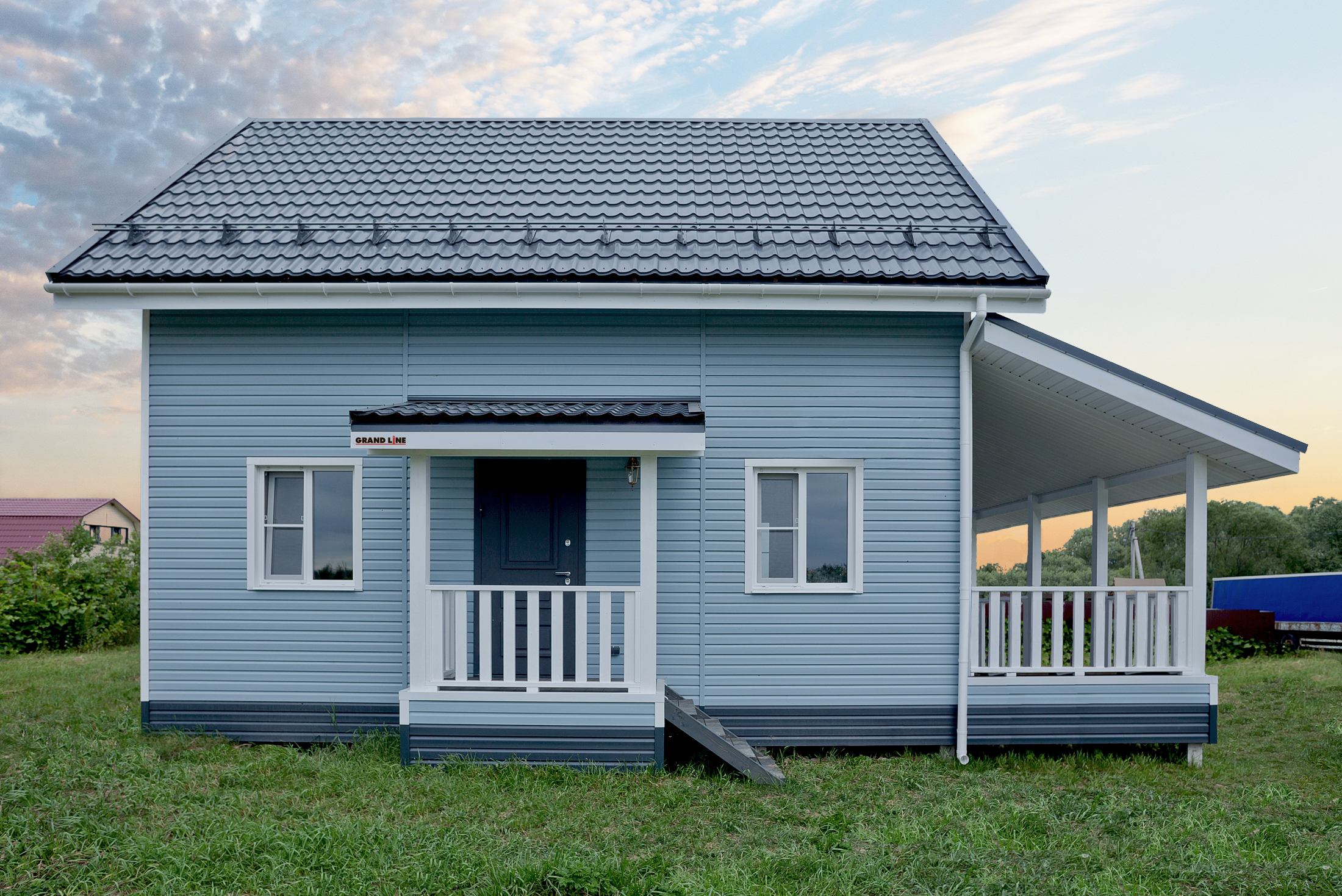 Grand Line Металлочерепица Классик Satin 0,5 мм Ral 7016 — изображение 6