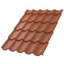 МеталлПрофиль Металлочерепица Трамонтана-M Norman 0,5 мм Ral 8004 МеталлПрофиль Металлочерепица Трамонтана-M Viking E 0,5 мм Ral 8004