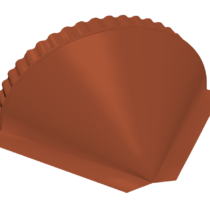 Grand Line Заглушка конусная полукруглого конька Drap Ral 8004