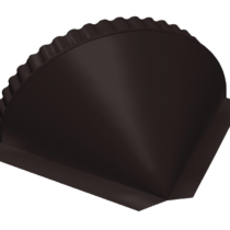 Grand Line Заглушка конусная полукруглого конька Satin Matt Ral 9005 Grand Line Заглушка конусная полукруглого конька Satin Matt Ral 9005