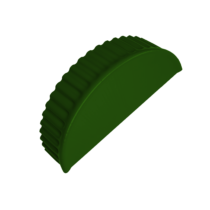 Grand Line Заглушка торцевая малого полукруглого конька Pe Ral 6002