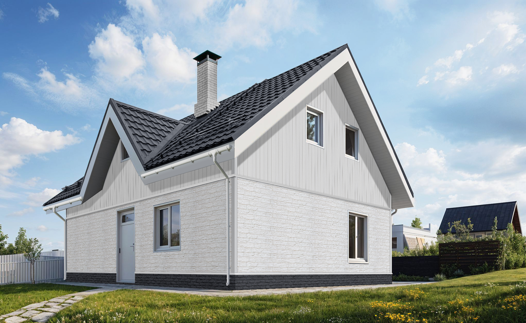 Grand Line Архитектурный сайдинг Планкен Белый — изображение 4