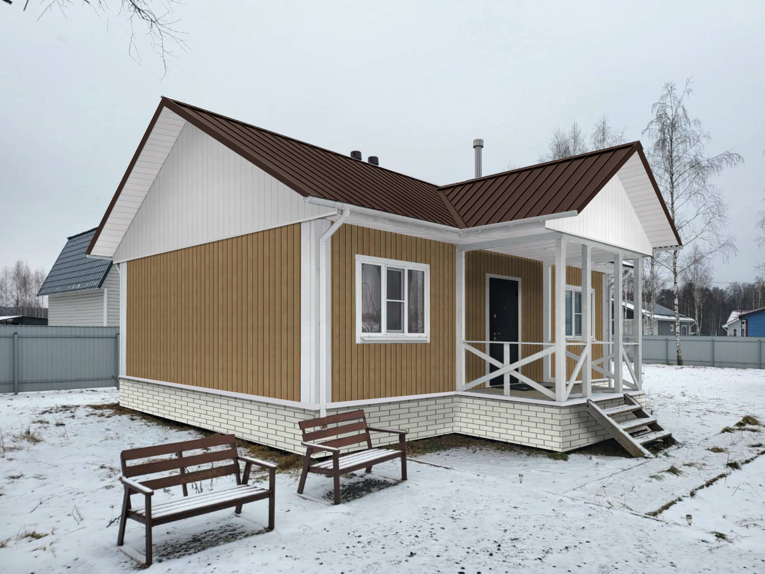 Grand Line Архитектурный сайдинг Планкен Белый — изображение 5