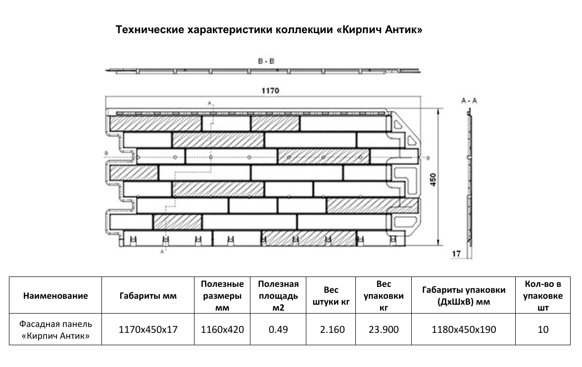 Альта-Профиль: Фасадная панель Кирпич Антик Каир — изображение 3